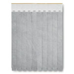 Tyvek® Event Armband Silber als Werbeartikel mit Logodruck