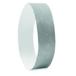 Tyvek® Event Armband Silber, Detailaufnahme des Materials