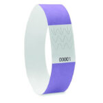 Tyvek® Event Armband Lila von oben