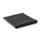 Sporthandtuch in Tasche Schwarz von oben