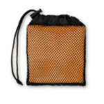 Sporthandtuch in Tasche Orange als Werbeartikel mit Logodruck