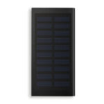 Solar Powerbank 8000 mAh Schwarz als Werbeartikel mit Logodruck