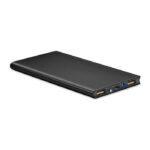 Solar Powerbank 8000 mAh Schwarz von oben