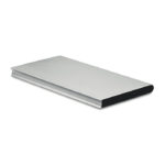 Solar Powerbank 8000 mAh Silber, Seitenansicht