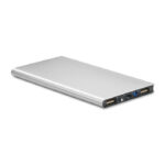 Solar Powerbank 8000 mAh Silber von oben