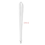 Lanyard Weiß als Werbeartikel mit Logodruck