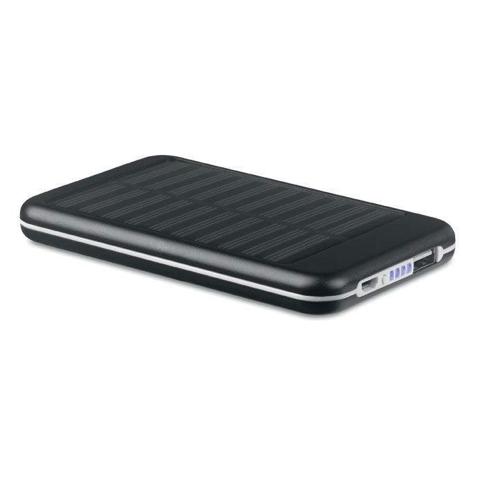 Solar Powerbank 4000 mAh als Werbeartikel mit Logodruck