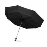 Reversibler Regenschirm Schwarz von oben