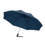 Reversibler Regenschirm Blau, Seitenansicht