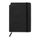 Notizbuch mit PU Cover Schwarz als Werbeartikel mit Logodruck