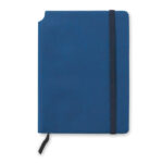 Notizbuch mit PU Cover Blau als Werbeartikel mit Logodruck