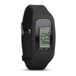 Pedometer Armband Schwarz als Werbeartikel mit Logodruck