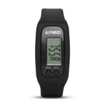 Pedometer Armband Schwarz mit markiertem Druckbereich für Ihr Logo