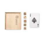 Spielkarten-Würfel-Set von oben