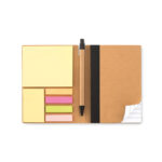 Recyceltes Notizbuch Schwarz, weitere Ansicht