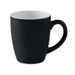 Keramische mok 290 ml Schwarz als Werbeartikel mit Logodruck