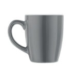 Keramische mok 290 ml Grau, Rückansicht