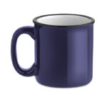 Keramische vintage beker Blau, Seitenansicht