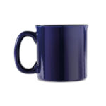 Keramische vintage beker Blau von oben