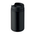Trinkbecher Edelstahl 250 ml Schwarz als Werbeartikel mit Logodruck