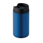 Trinkbecher Edelstahl 250 ml Blau als Werbeartikel mit Logodruck