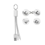 Schlüsselring mit Kabel-Set als Werbeartikel mit Logodruck