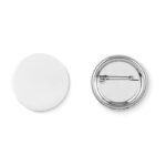Button Ø 4,4 cm mit Anstecknadel als Werbeartikel mit Logodruck