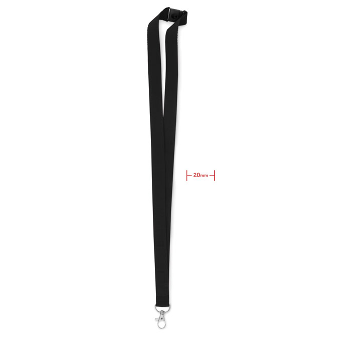 Lanyard Schwarz Lanyard Schwarz als Werbeartikel mit Logodruck