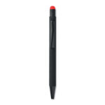 Druckkugelschreiber mit Stylus Rot als Werbeartikel mit Logodruck