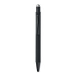 Druckkugelschreiber mit Stylus Silber als Werbeartikel mit Logodruck