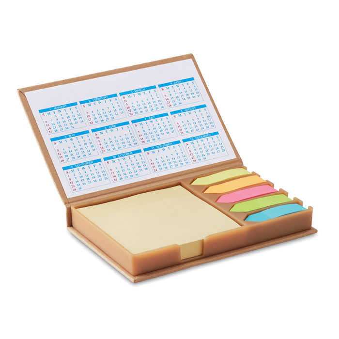 Notizzettelhalter mit Kalender Notizzettelhalter mit Kalender als Werbeartikel mit Logodruck