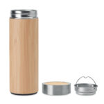 Doppelwandige Trinkflasche Braun, Detailaufnahme des Materials