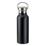 Isolierflasche 500ml Schwarz als Werbeartikel mit Logodruck