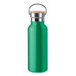 Isolierflasche 500ml Gruen als Werbeartikel mit Logodruck