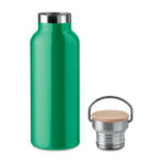 Isolierflasche 500ml Gruen, Rückansicht