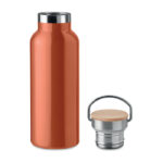 Isolierflasche 500ml Orange, Rückansicht
