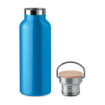 Isolierflasche 500ml Blau, Rückansicht