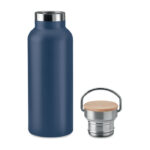 Isolierflasche 500ml Blau, geöffnet dargestellt