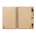 Notizbuch Bambusdeckel, weitere Ansicht