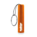 LED Taschenlampe Orange als Werbeartikel mit Logodruck