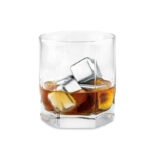 Edelstahl Eiswürfel von oben