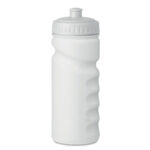 Sport-Trinkflasche Weiß als Werbeartikel mit Logodruck
