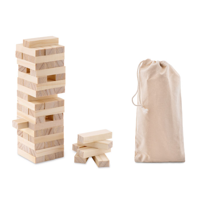 "Holzturm" Spiel als Werbeartikel mit Logodruck