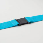 Lanyard mit Metallkarabiner Blau von oben
