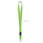 Lanyard mit Metallkarabiner Gruen als Werbeartikel mit Logodruck