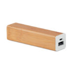 Powerbank 2200 mAh Bambus als Werbeartikel mit Logodruck