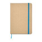 DIN A5 Notizbuch recycelt Blau als Werbeartikel mit Logodruck
