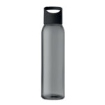 Trinkflasche Glas 470 ml Schwarz, Seitenansicht