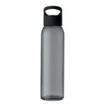 Trinkflasche Glas 470 ml Schwarz von oben