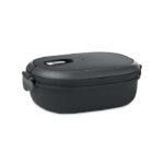 Lunchbox PP Schwarz als Werbeartikel mit Logodruck